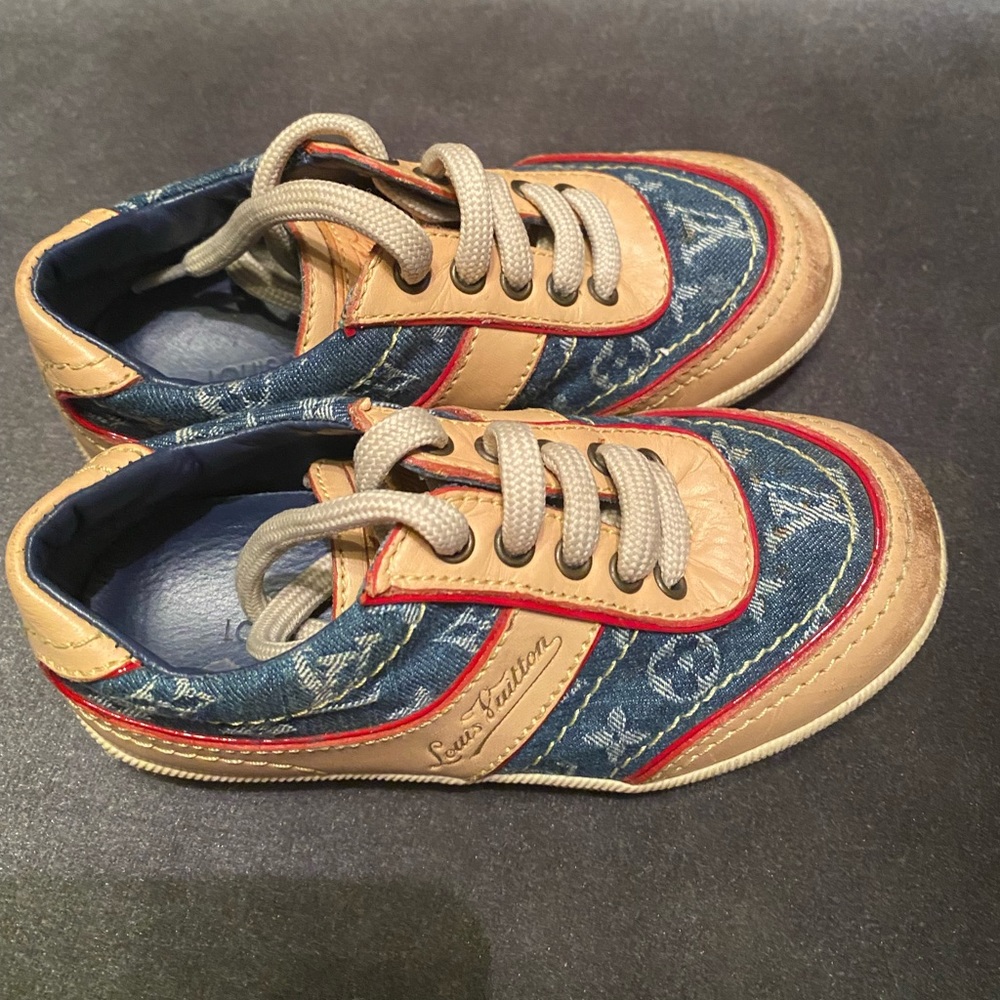 Louis Vuitton monogram toddler shoes